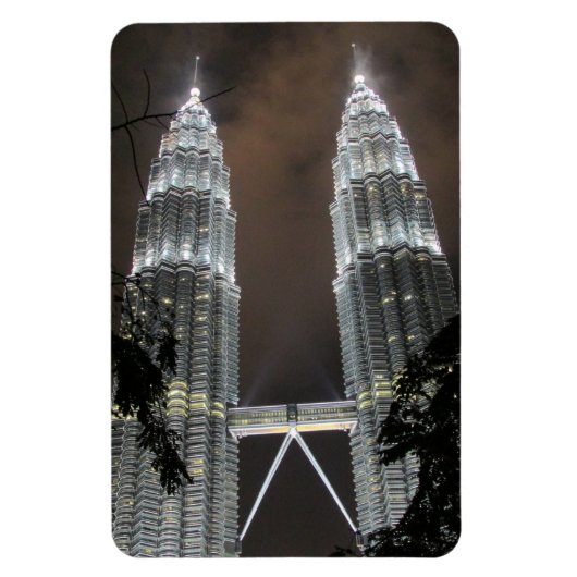Petronas Türme Nacht Magnet (Vertikal)