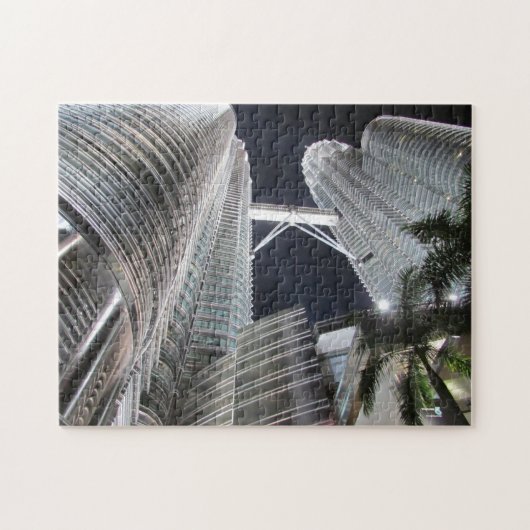 Petronas Türme Nacht Puzzle (Horizontal)