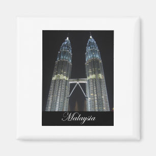 Petronas-Türme nachts Magnet