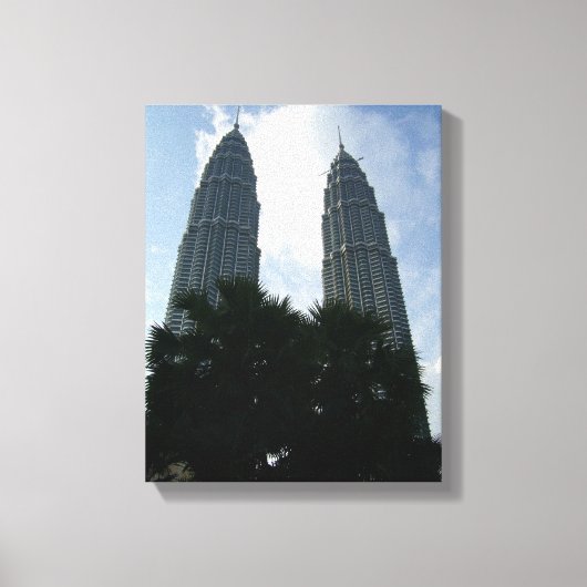 Petronas Türme Strauß Leinwand (Vorderseite)