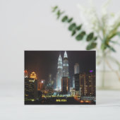 Petronas Twin Tower - Malaysia Postkarte (Stehend Vorderseite)