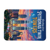 Petronas Twin Towers Malaysia Magnet (Horizontal)