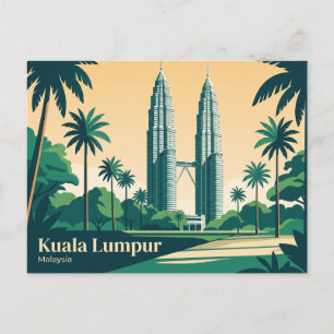 Petronas Twin Towers Malaysia Postkarte