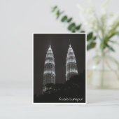 Petronas, zwei Nachttürme Postkarte (Stehend Vorderseite)
