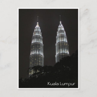 Petronas, zwei Nachttürme Postkarte