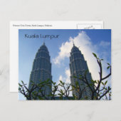 Petronas-Zwillingstürme Postkarte (Vorne/Hinten)