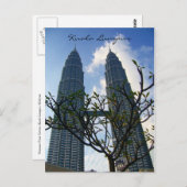 Petronas-Zwillingstürme Postkarte (Vorne/Hinten)
