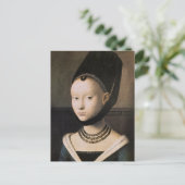 Petrus Christus Porträt einer jungen Frau Postkarte (Stehend Vorderseite)