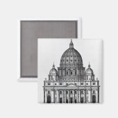 Petrus, Rom, graviert von C. Campbell Magnet (Vorderseite/Rückseite)