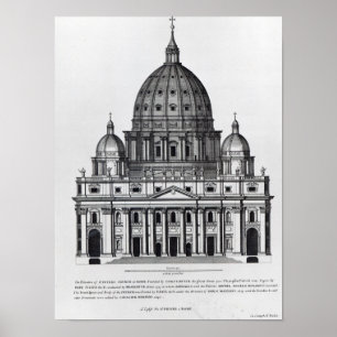 Petrus, Rom, graviert von C. Campbell Poster