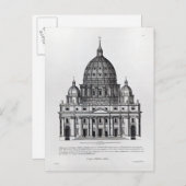 Petrus, Rom, graviert von C. Campbell Postkarte (Vorne/Hinten)
