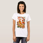 Petrykivka Ukrainer firebird T-Shirt (Vorne ganz)