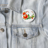 Petrykivka Ukrainerkunst Button (Beispiel)