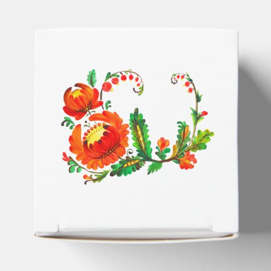 Petrykivka Ukrainische Kunst Geschenkschachtel (Oben)