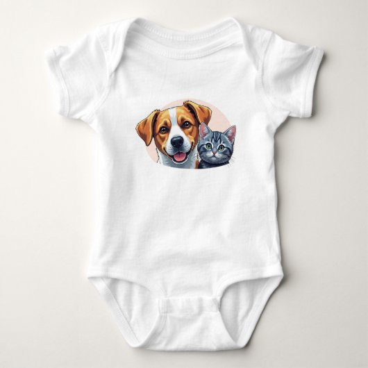 pets and dog baby strampler (Vorderseite)