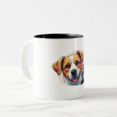 pets and dog zweifarbige tasse (Vorderseite Links)