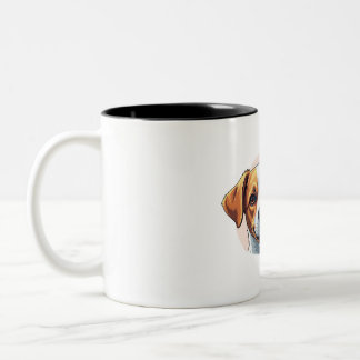 pets and dog zweifarbige tasse