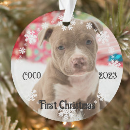 Pet's erster Weihnachts-Keepake Acrylschmuck Ornament
