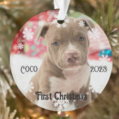 Pet's erster Weihnachts-Keepake Acrylschmuck Ornament