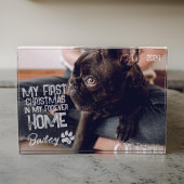 Pet's First Christmas Forever Zuhause Modern Grung Fotoblock