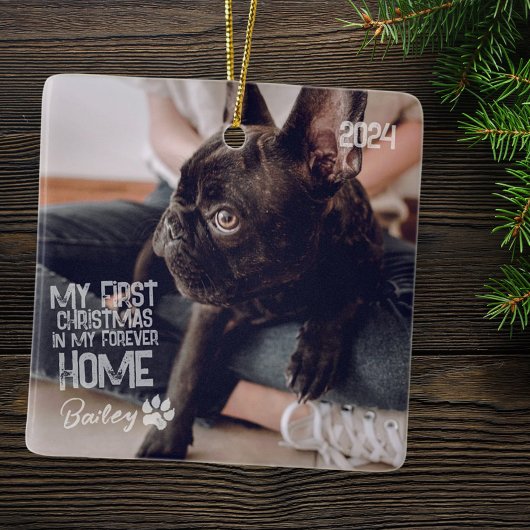 Pet's First Christmas Forever Zuhause Modern Grung Keramikornament