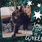 Pet's First Christmas Forever Zuhause Modern Grung Keramikornament