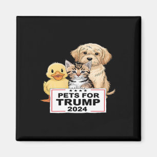 Pets for Trump lustige Abstimmung Präsident 2024 Magnet