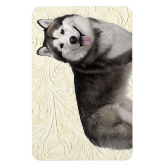 Pet's Foto Easy Template Dog Welpe DIY Upload Magnet (Vertikal)