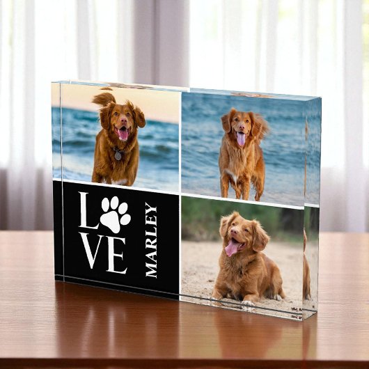 Pets Modern Dog Lover Photo Collage Photo Block