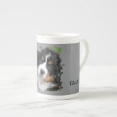 pets name elegant typography & photo porzellantasse (Vorderseite Rechts)