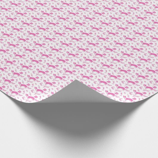 Pets on Parade (Pink) Geschenkpapier (Ecke)
