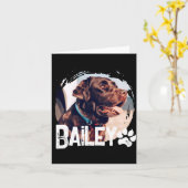 Pets Simple Modern Cool Nge Name And Photo  Karte (Gelbe Blume)