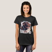 Pets Simple Modern Cool Nge Name And Photo T Shirt (Vorne ganz)