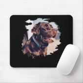 Pets Simple Modern Cool Tygraphy Name And Photo Mousepad (Mit Mouse)