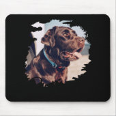 Pets Simple Modern Cool Tygraphy Name And Photo Mousepad (Vorne)