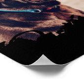 Pets Simple Modern Cool Tygraphy Name And Photo Poster (Ecke)