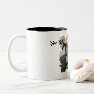 Pet's Simple Modern Cool Typografy Foto Cup Zweifarbige Tasse