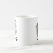 Pet's Simple Modern Cool Typography Name and Photo Kaffeetasse (Mittel)