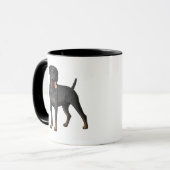 Pet's Simple Modern Cool Typography Photo Mug Tasse (Vorderseite Links)
