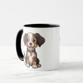 Pet's Simple Modern Cool Typography Photo Tasse (Vorderseite Links)
