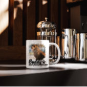 Pet's Simple Modern custom Name and Photo Tasse