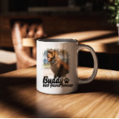 Pet's Simple Modern custom Name and Photo Tasse