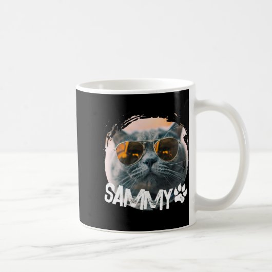 Pets Simple Modern Nge Cool Name And Photo  Kaffeetasse (Rechts)