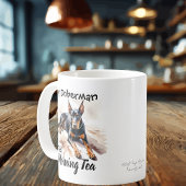 Pets Simple ''My Doberman'' Black Personalize Kaffeetasse