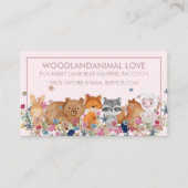 PetSitter FOX RABBIT LAMB BEAR SQUIRREL veterinärm Visitenkarte (Vorderseite)