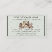 PetSitter Hunde, die Blume sitzen, tierärztliches Visitenkarte (Rückseite)