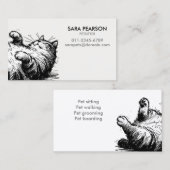 Petsitter pro Minder Tiere Katzen Visitenkarte (Vorne/Hinten)