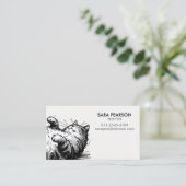 Petsitter pro Minder Tiere Katzen Visitenkarte (Stehend Vorderseite)