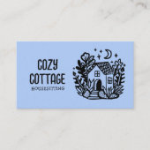 Petsitter Zuhause Niedliche Hütte Art Custom Visitenkarte (Vorderseite)
