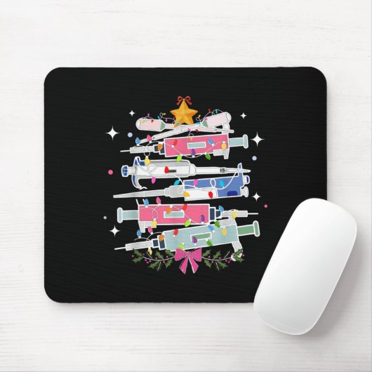 Pette Laboratory Christmas Tree Lights Med Laborat Mousepad (Mit Mouse)